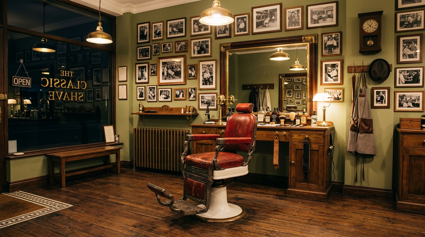 Barber 88 shop interior on Wyndham Street