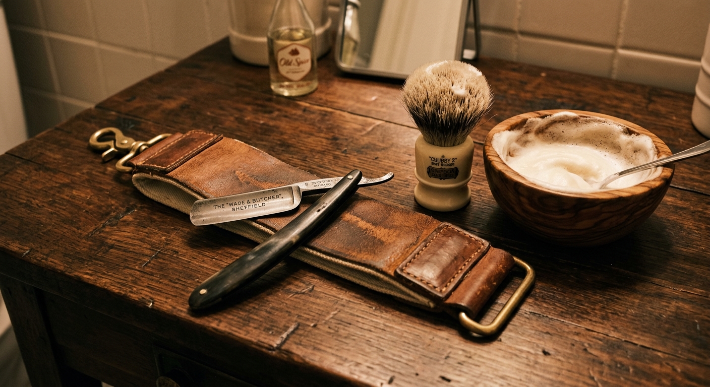 Straight razor shave